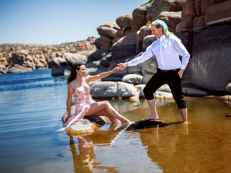 Couple at waterfront