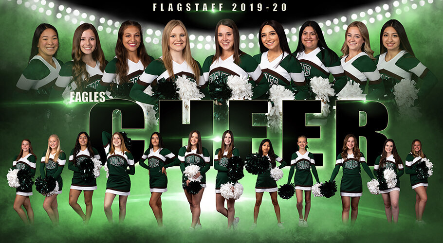 Cheerleading team photo